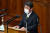 18일 일본 의회에서 발언하고 있는 모테기 도시미쓰 외상. [AFP=연합뉴스]