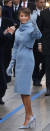 취임식이 열린 지난 2017 1월 20일 멜라니아 여사는 랄프 로렌의 파우더 블루 컬러의 캐시미어 수트를 입었다. [로이터=연합뉴스]