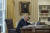 트럼프 정부 시절 백악관 집무실에 걸려있던 앤드루 존슨 전 대통령의 초상화 [EPA=연합뉴스] 