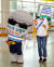 지난해 9월 25일 제주도가 제주공항에서 마스크착용 캠페인을 벌이고 있다. [사진 제주도]