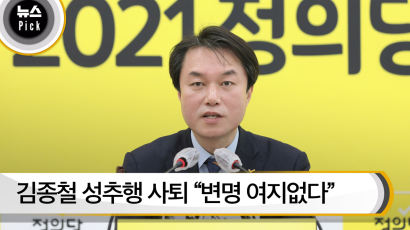 [뉴스픽]김종철 성추행 사퇴 "변명 여지없다"