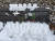 경기도 고양시 일산역 인근 공원 벤치에 28일 시민들이 만든 눈사람과 눈오리가 놓여 있다. 김성룡 기자
