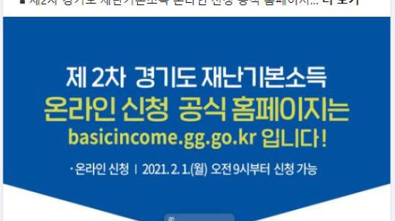 경기도, 재난기본소득 가짜사이트 삭제·수사의뢰…“엄정 대처할 것”