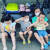 지난해 김세진씨가 아이들과 놀이공원 나들이 가서 찍은 사진. 왼쪽부터 주혜, 주언, 주아, 주성. 본인 제공