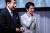 일본 제1야당 입헌민주당의 에다노 유키오 대표(왼쪽)과 렌호 대표대행. [AFP=연합뉴스]
