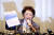 일본군 위안부 피해자 이용수(92) 할머니가 지난해 대구 수성구 만촌동 인터불고 호텔에서 기자회견을 하고 있다. 연합뉴스