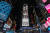 지난달 스포티파이가 진행한 에픽하이 새 앨범 광고가 미국 뉴욕 타임스퀘어 전광판을 장식한 모습.[사진 아워즈]