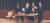 조지 슐츠(앞줄 오른쪽 둘째) 미국 국무장관과 예두아르트 셰바르드나제(왼쪽 둘째) 소련 외무장관이 1985년 11월 21일 미·소정상회담 이후 공동선언문에 서명하고 있다. 로널드 레이건 미국 대통령과 미하일 고르바초프 소련 공산당 서기장이 뒤에서 서명 장면을 지켜보고 있다. [AFP=연합뉴스]