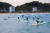 강원도 양양 죽도해변에서 서핑을 즐기는 서퍼들. [중앙포토]
