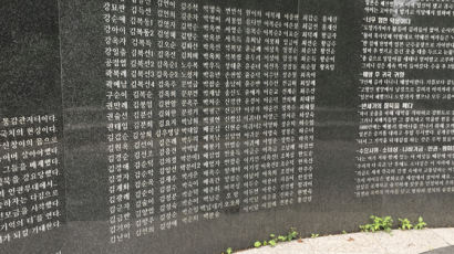 "'윤미향 정대협' 비판 할머니 8명, 남산 기림비 명단서 빠졌다"