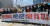 지난 18일 부산시청 앞 광장에서 열린 '가덕신공항 특별법 제정 촉구 출정식'. [송봉근 기자]