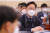 박범계 법무부 장관이 22일 오전 서울 여의도 국회에서 열린 법제사법위원회 전체회의에서 의원들의 질의에 답변하고 있다. 뉴스1