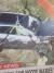 견인되고 있는 우즈의 차. 제네시스 인비테이셔널이라는 로고가 붙어 있다. [CNN 방송 캡처]
