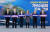 부산시의회 의원들이 22일 의회에서 신공항 특별법 국회통과를 촉구하고 있다. [사진 부산시의회]