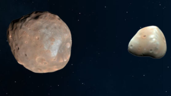 화성의 '쌍둥이 위성' 포보스·데이모스···원래는 한 몸이었다?