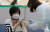 홍성한국병원 김미숙(63) 간호과장이 26일 홍성군보건소에서 코로나19 백신을 맞고 있다. [사진 충남도]