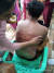 쇠사슬로 잔혹하게 폭행 당한 미얀마 남성. 트위터 캡처