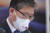 변창흠 국토교통부 장관이 9일 오후 서울 여의도 국회에서 열린 제01차 국토교통위원회 전체회의에서 의원질의를 받고 있다. 오종택 기자