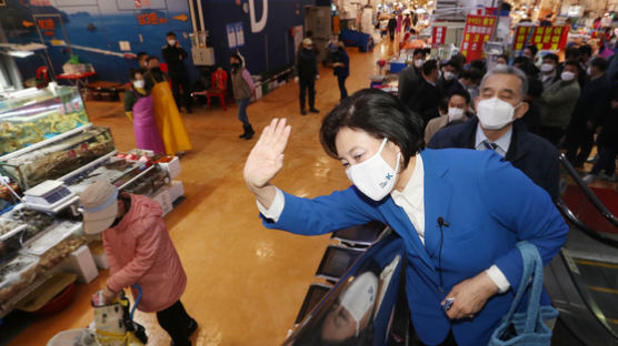 吳·安에 지지율 밀린 박영선 "선거는 원래 부침 있다"