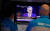 지난 2019년 7월 미국 뉴욕증권거래소의 TV스크린에서 제롬 파월 미국 연방준비제도 의장의 기자회견 장면이 중계되고 있다.[로이터=연합뉴스]