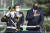 서욱 국방부 장관과 로이드 오스틴 미 국방 장관이 17일 오후 서울 용산구 국방부에서 열릴 한미 국방장관회담에 앞서 의장대를 사열하고 있다. [사진공동취재단]