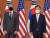 정의용 외교부 장관 (오른쪽)과 토니 블링컨 미 국무장관이 17일 오후 서울 도렴동 외교부에서 회담 전 기념 촬영을 하고 있다. 