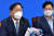 더불어민주당 김태년 대표 직무대행이 18일 오전 국회에서 열린 정책조정회의에서 발언하고 있다. 연합뉴스