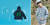 제주에서 거둬들인 페트병으로 만든 ‘노벨티 하이 마운틴 에코 재킷'(왼쪽). ‘노스페이스 K에코 삼다수 컬렉션'을 착용한 노스페이스 홍보대사 김요한. [사진 노스페이스]