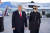 지난 1월 20일 대통령 전용 헬기인 마린원을 타고 메릴랜드 주 앤드류스 공군기지에 도착한 트럼프 대통령은 고별 연설에서 "우린 어떤 형태로든 다시 돌아올 것이다. 곧 다시 보자"고 말했다. [EPA=연합뉴스]