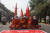 불교 성직자들이 27일 만달레이에서 열린 시위에 참여한 모습 [EPA=연합뉴스]