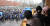 28일 오전 서울 서초구 고속터미널 광장에서 시민들이 박영선 더불어민주당 서울시장 후보의 유세를 듣고 있다. 뉴스1