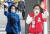 서울시장 재보궐선거에 출마한 박영선(왼쪽) 더불어민주당 후보. 뉴시스