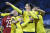 이브라히모비치는 5년 만의 스웨덴 대표팀 복귀전에서 결승골을 어시스트 했다. [EPA=연합뉴스]