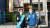 지난 1일 서울 서대문역 인근에서 유세 중인 이원조 변호사(오른쪽)와 우상호 더불어민주당 의원. 이 변호사가 입은 파란 점퍼에 '박영선 배우자'란 문구가 쓰여 있다. 사진=우상호 의원 페이스북 캡처