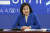 박영선 더불어민주당 서울시장 후보가 4일 국회에서 열린 인터넷언론과의 간담회에서 발언하고 있다. 연합뉴스