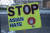 지난달 27일 미국 미시간주 디트로이트에서 열린 집회 현장에서의 'StopAsianHate(아시아인에 대한 증오를 멈춰라)' 팻말. AFP=연합뉴스