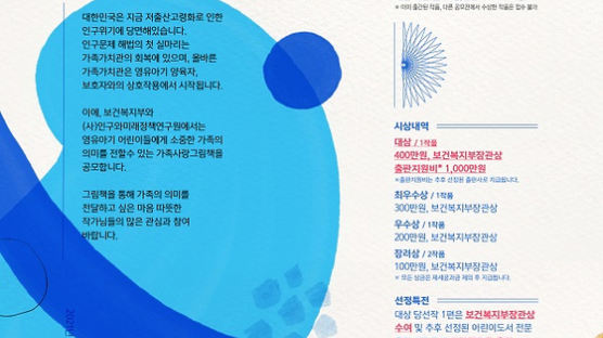 보건복지부ㆍ(사)인구와미래정책연구원, ‘가족친화문화 확산 그림책 공모전’ 개최