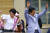 지난 2019년 참의원 선거에서 가와이 안리(왼쪽) 후보를 지원하기 위해 히로시마현을 찾은 아베 신조 당시 총리가 두 팔을 들고 지지를 호소하고 있다. [교도=연합뉴스]