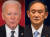 조 바이든(왼쪽) 미국 대통령과 스가 요시히데 일본 총리가 16일 미국 워싱턴 백악관에서 정상회담을 한다. 바이든 대통령은 취임 후 첫 대면 회담 상대로 스가 총리를 만난다.[AFP=연합뉴스]