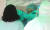 18일 오후 전남 담양군보건소 코로나19 선별진료소에서 의료진이 주민의 검체를 채취하고 있다. [뉴스1]