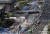지난 13일 오후 재구조화 공사가 진행중인 광화문광장의 모습. 뉴시스