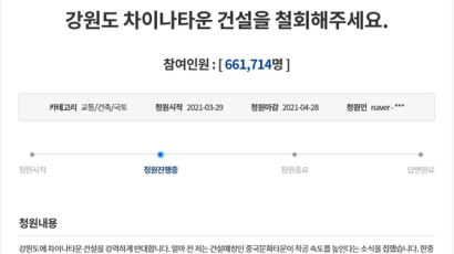'강원 차이나타운 반대' 청원 66만명···결국 "전면 재검토" 