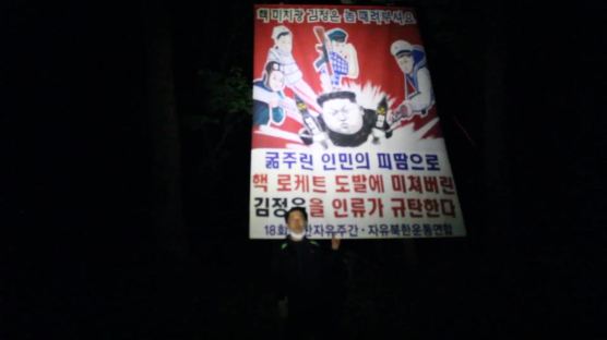 "목매단대도" 탈북단체, 금지법 후 대북전단 50만장 뿌렸다
