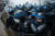 프랑스 경찰이 1일 파리의 노동절 집회 현장에서 방패로 방어하고 있다. EPA=연합뉴스