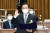김부겸 국무총리 후보자가 6일 서울 여의도 국회에서 열린 인사청문회에서 선서하고 있다. 뉴스1