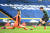 8일 리즈 유나이티드전에서 리그 17호 골을 넣고 있는 토트넘 손흥민(오른쪽). [AP=연합뉴스]