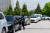 11일(현지시간) 미 조지아주 애틀랜타의 대형마트 코스트코 주유소 앞에서 차량 수십 대가 주유를 기다리고 있다. [AFP=연합뉴스] 