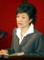 2005년 4월 8일 당시 한나라당 박근혜 대표가 국회 교섭단체 대표연설을 하고 있는 모습. 조용철 기자