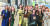 영화 '삼진그룹 영어토익반'에서 이솜(왼쪽 네번째)은 대기업 비리에 맞선 말단 직원을 연기했다.[사진 롯데엔터테인먼트]