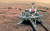 중국 화성탐사선 톈원(天問) 1호의 착륙선이화성 지표면에 내린 뒤 탐사로버 주롱을 내일 준비를 하고 있는 이미지. [사진 바이두] 